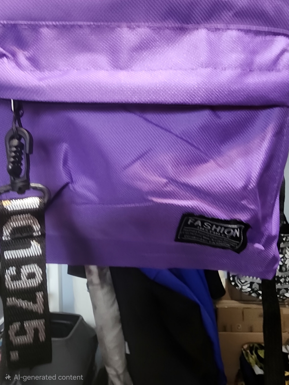 Purple Backpack 11x15 - Picture 6 of 8